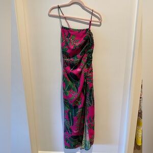 FARM Rio NWT Leaf Strappy Maxi Tank Open Back Dress size small